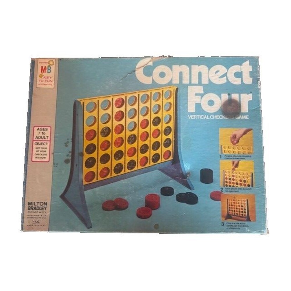Vintage Late 1970’s Milton Bradley Connect Four Game